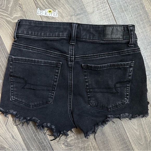 EU American Eagle Outfitters Black Lace Hi-Rise Shorties - Picture 3 of 8